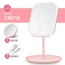 Espejo de tocador LED inteligente ajustable, monocromático 3 colores
