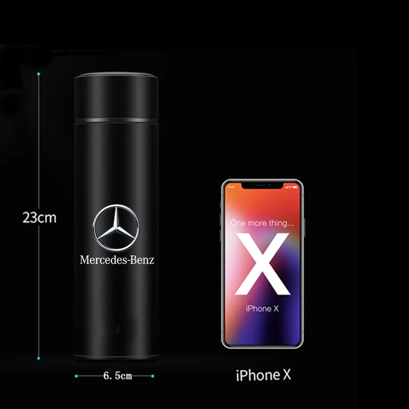 Termo inteligente de acero inoxidable de 500 ml con termómetro